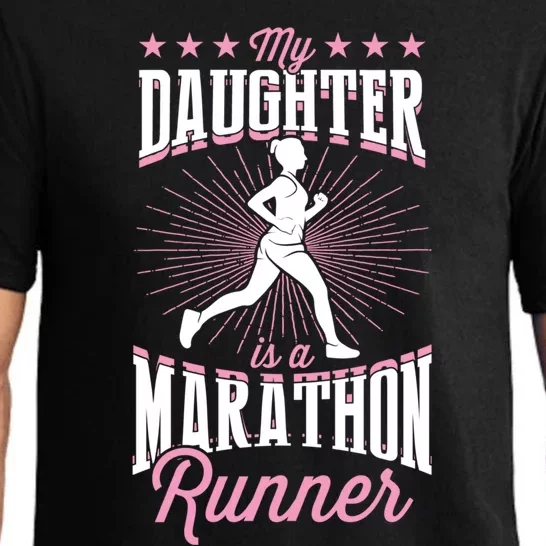 My Daughter Is A Marathon Runner Proud Mom Dad Gift Pajama Set