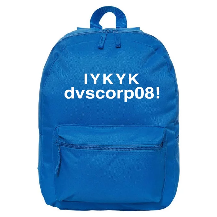 Mark Davis Iykyk Dvscorp08 16 in Basic Backpack