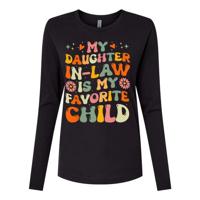 My Daughterinlaw Is My Favorite Child Funny Fathers Day Womens Cotton Relaxed Long Sleeve T-Shirt