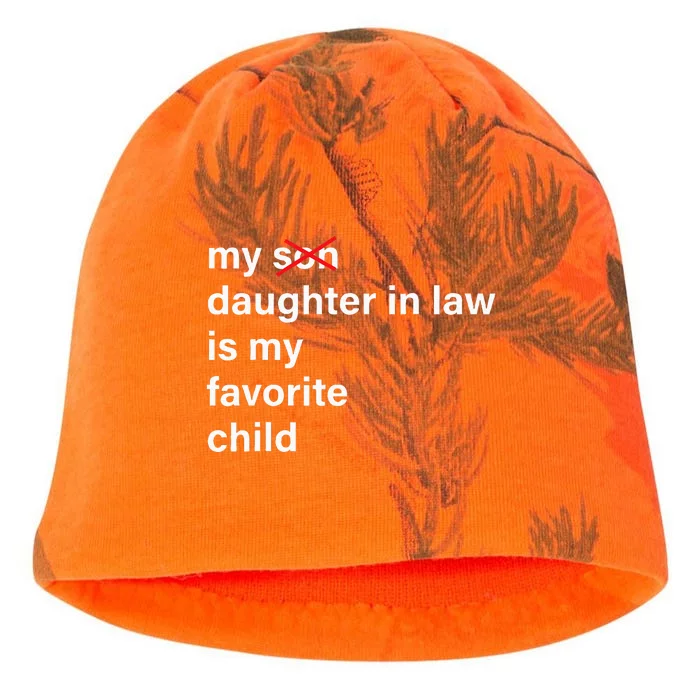 My Daughter In Law Is My Favorite Child Father's Day in Law Kati - Camo Knit Beanie