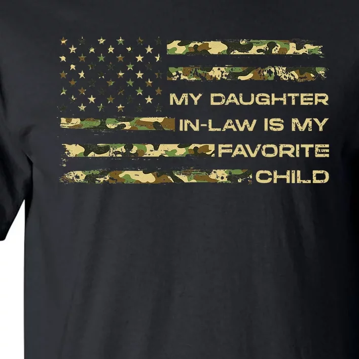 My Daughter In Law Is My Favorite Child Fathers Day Us Flag Tall T-Shirt