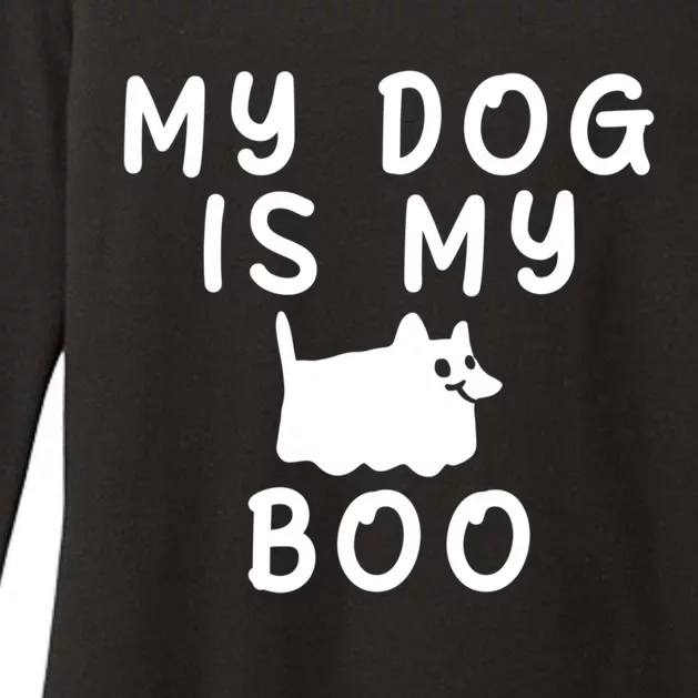 My Dog Is My Boo Funny Dog Ghost Costume Halloween Cool Gift Womens CVC Long Sleeve Shirt