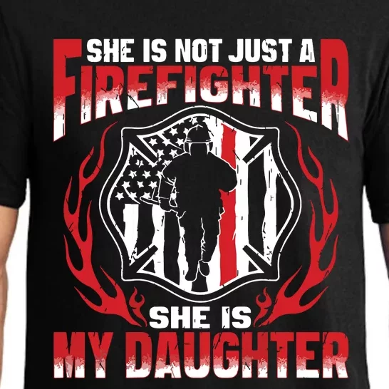 My Daughter Is A Firefighter Hero Proud Fire Mom Dad Gifts Pajama Set