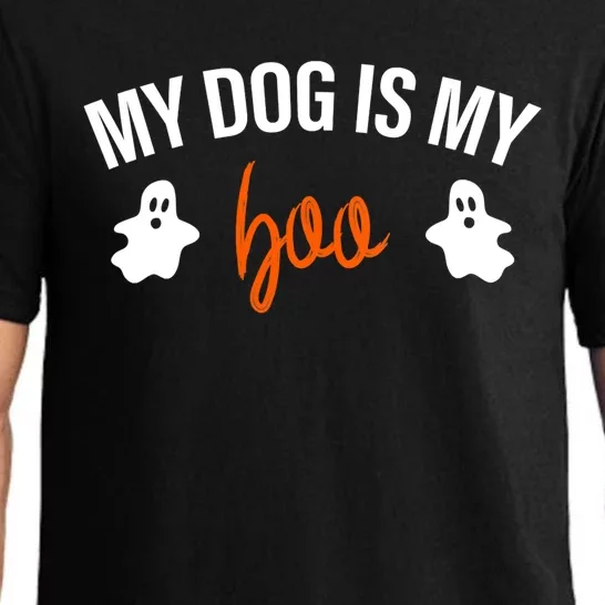 My Dog Is My Boo Funny Dog Owner Halloween Costume Pajamas Cool Gift Pajama Set