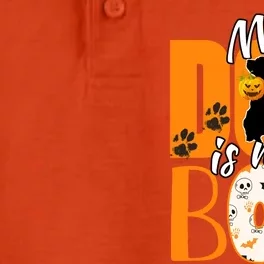 My Dog Is My Boo Funny Ghost Halloween Costume Dog Lover Gift Dry Zone Grid Performance Polo