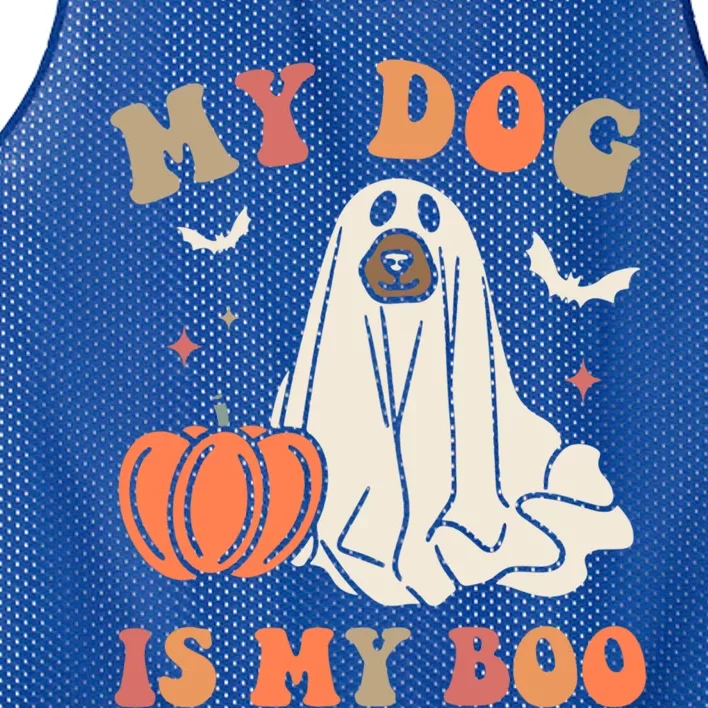 My Dog Is My Boo Halloween Dog Ghost Costume Trick Or Treat Great Gift Mesh Reversible Basketball Jersey Tank