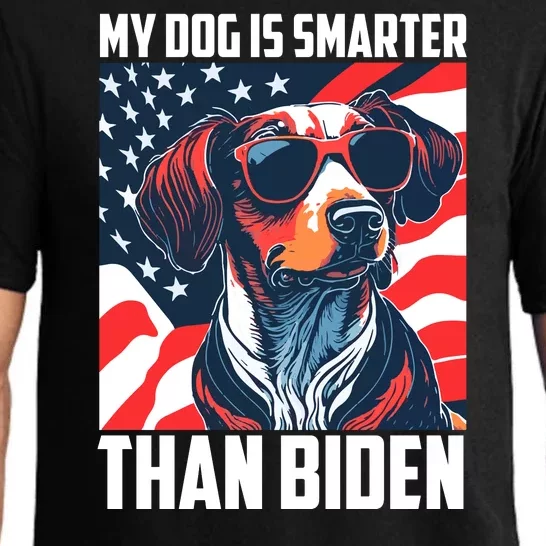 My Dog Is Smarter Than The President  My Dog Is Smarter Than Biden Pajama Set