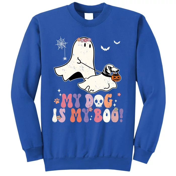 My Dog Is My Boo Dachshund Pumpkin Funny Ghost Halloween Gift Tall Sweatshirt