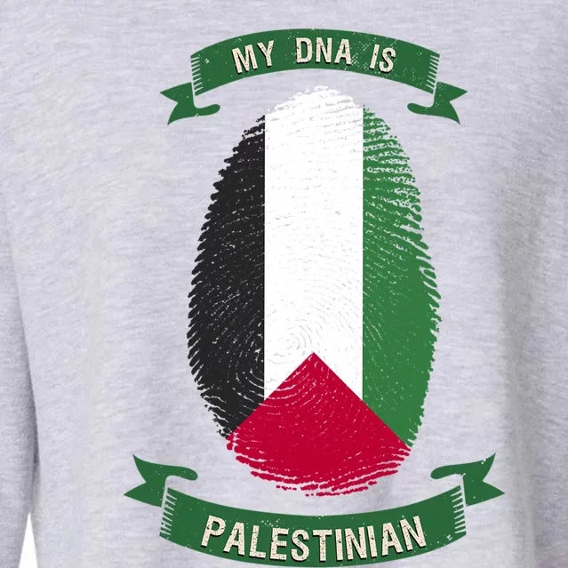 My Dna Is Palestinian Cute Gift Proud Free Palestine Gaza Flag Gift Cropped Pullover Crew