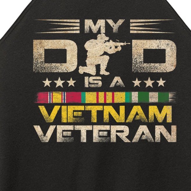 My Dad Is A Vietnam Veteran Women’s Perfect Tri Rocker Tank