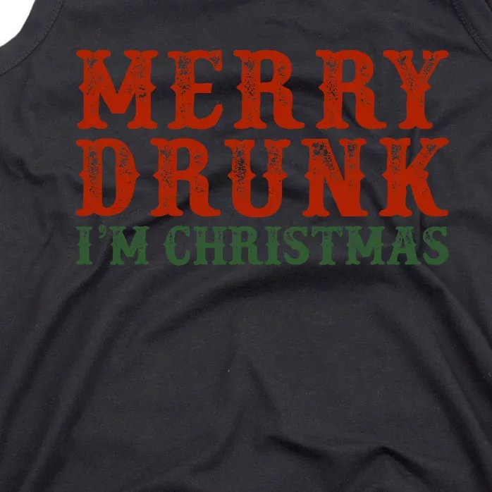 Merry Drunk IM Christmas Tank Top