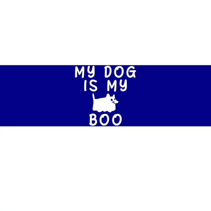 My Dog Is My Boo Funny Dog Ghost Costume Halloween Gift Bumper Sticker