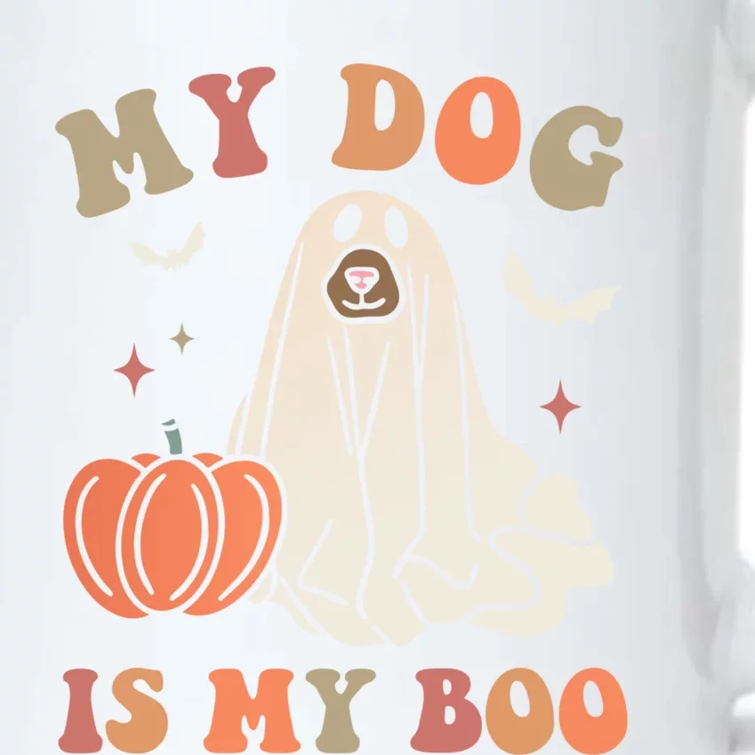 My Dog Is My Boo Spooky Season Ghost Halloween Groovy Retro Gift Black Color Changing Mug