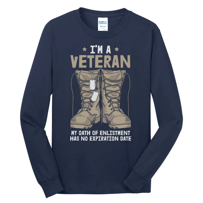 Memorial Day I'm A Veteran Tall Long Sleeve T-Shirt