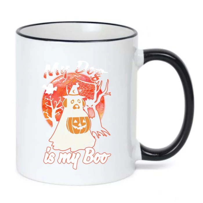 My Dog Is My Boo Funny Halloween Funny Gift Black Color Changing Mug