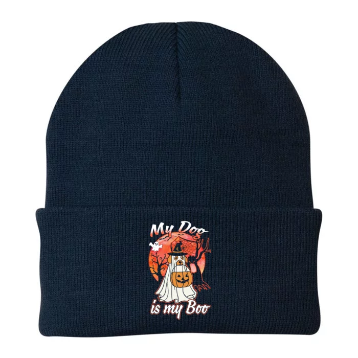 My Dog Is My Boo Funny Halloween Funny Gift Knit Cap Winter Beanie