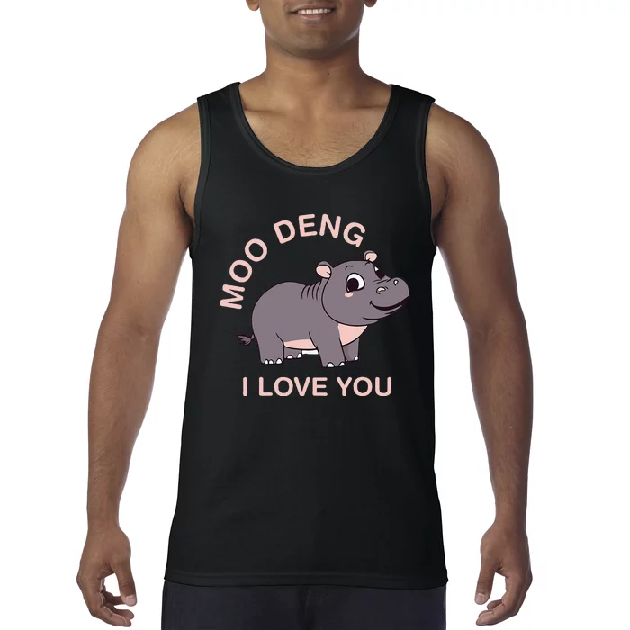 Moo Deng I Love You Tank Top