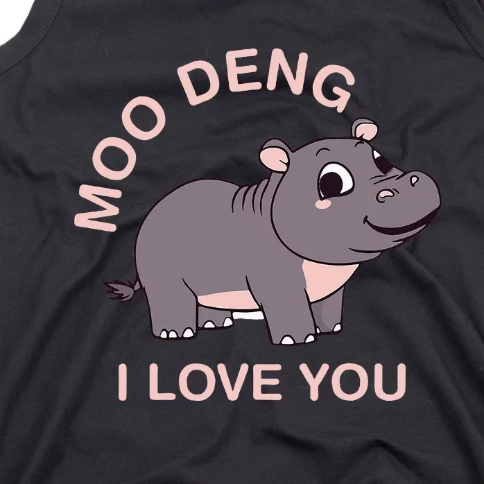 Moo Deng I Love You Tank Top