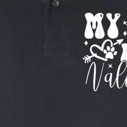 My Dog Is My Valentine Dog Valentines Day Softstyle Adult Sport Polo