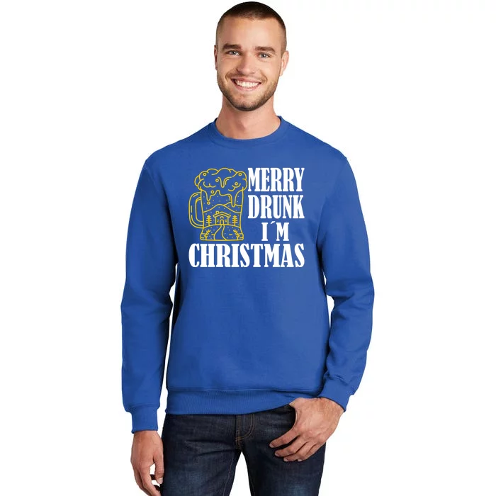 Merry Drunk I´M Christmas Beer Gift Tall Sweatshirt