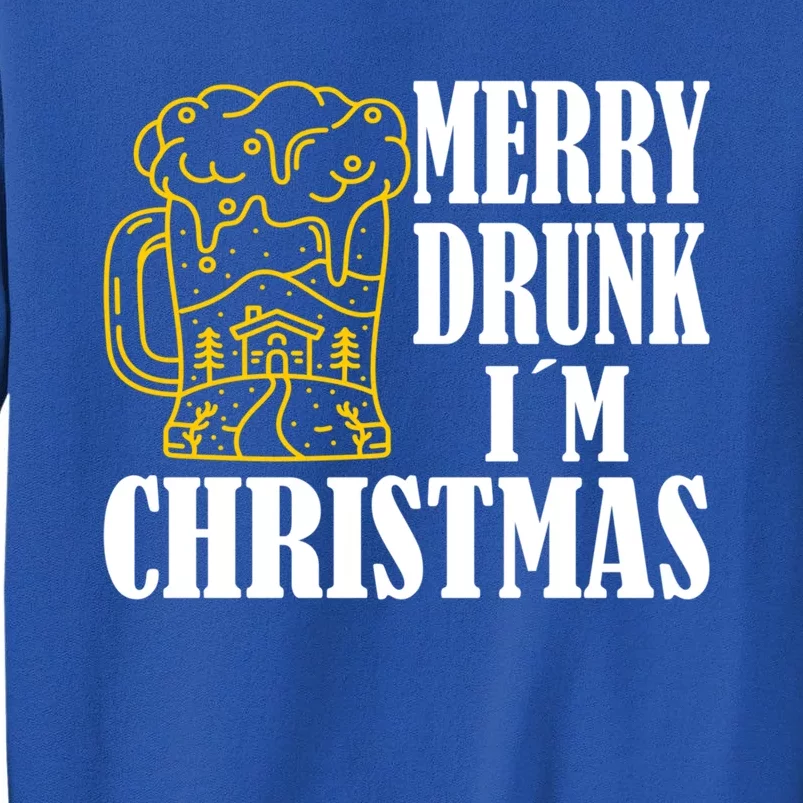 Merry Drunk I´M Christmas Beer Gift Tall Sweatshirt