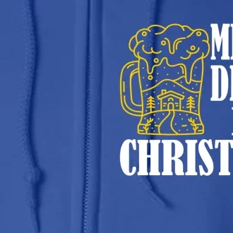 Merry Drunk I´M Christmas Beer Gift Full Zip Hoodie