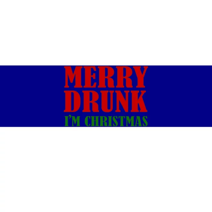 Merry Drunk IM Christmas Funny Ing Adult Jokes Gift Bumper Sticker