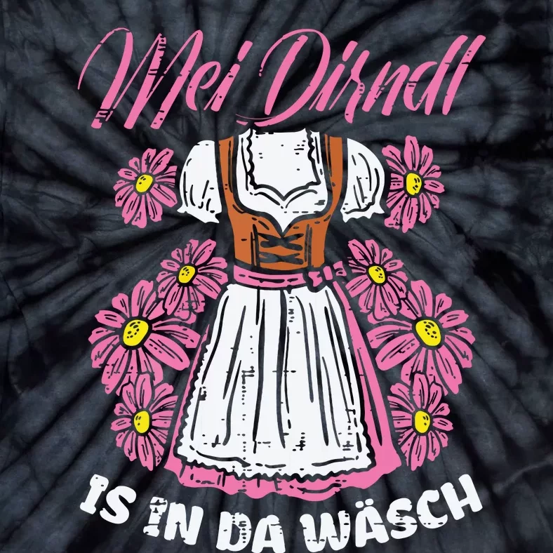 Mei Dirndl In Da Wasch Oktoberfest Funny German Tie-Dye T-Shirt