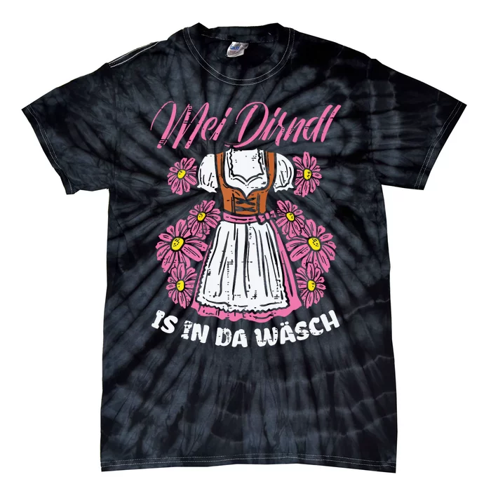 Mei Dirndl In Da Wasch Oktoberfest Funny German Tie-Dye T-Shirt