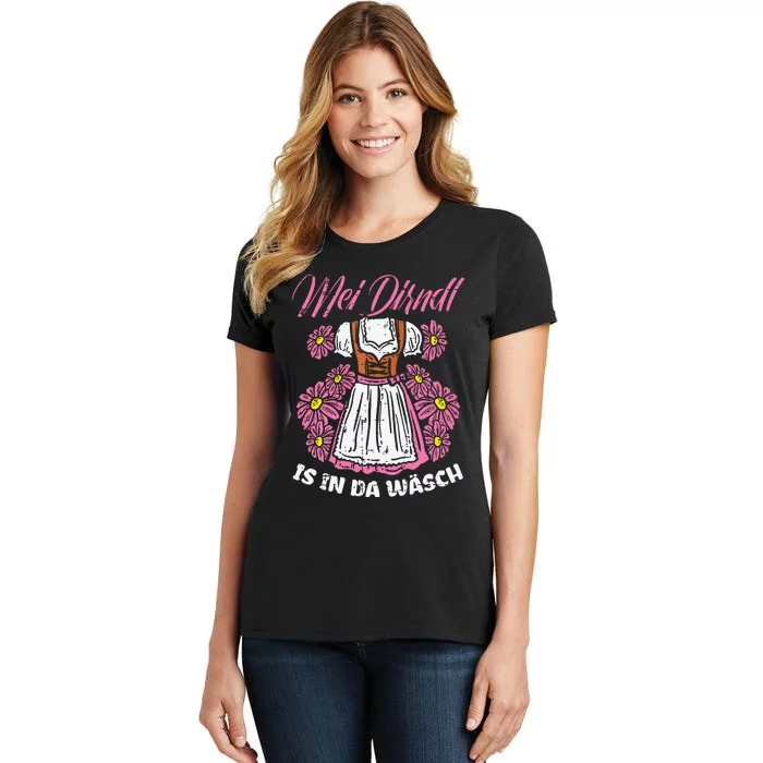 Mei Dirndl In Da Wasch Oktoberfest Funny German Women's T-Shirt