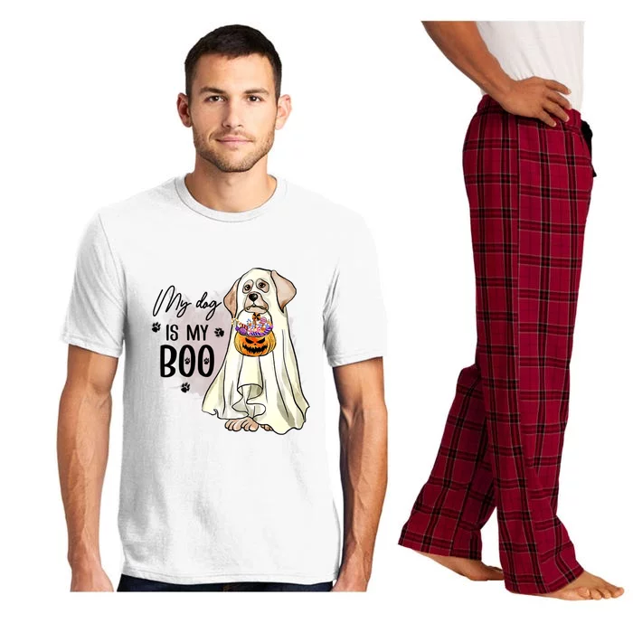 My Dog Is My Boo Ghost Pumpkin Candy Halloween Spooky Season Gift Pajama Set