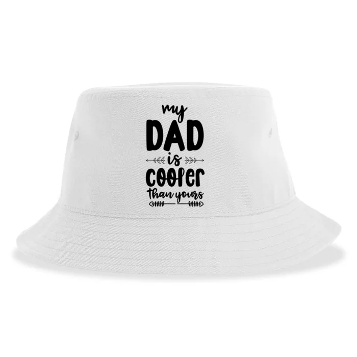 My Dad Is Cooler Than Yours Funny Dad Gifts Sustainable Bucket Hat