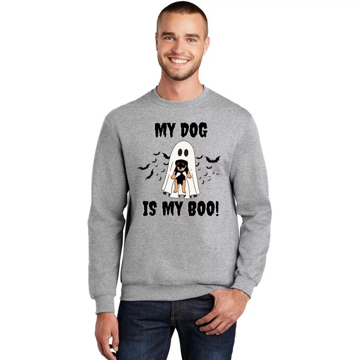 My Dog Is My Boo Ghost Spooky Halloween Dog Lover Groovy Gift Sweatshirt