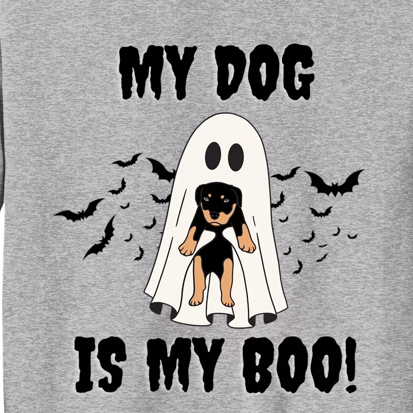 My Dog Is My Boo Ghost Spooky Halloween Dog Lover Groovy Gift Sweatshirt