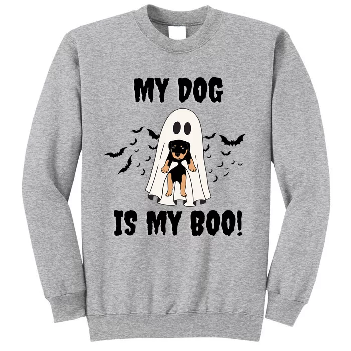 My Dog Is My Boo Ghost Spooky Halloween Dog Lover Groovy Gift Sweatshirt