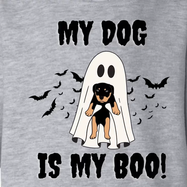 My Dog Is My Boo Ghost Spooky Halloween Dog Lover Groovy Gift Toddler Hoodie