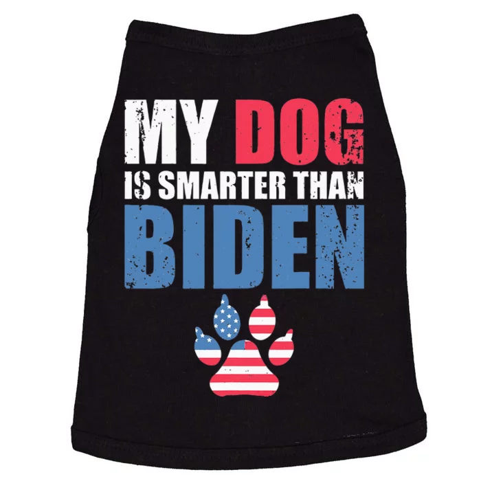 My Dog Is Smarter Than Your President Biden Funny AntiBiden Doggie Tank