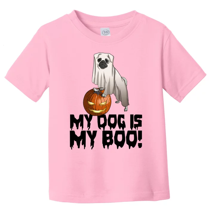 My Dog Is My Boo Halloween Day Scary Great Gift Toddler T-Shirt