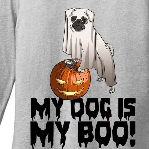 My Dog Is My Boo Halloween Day Scary Great Gift Womens CVC Long Sleeve Shirt