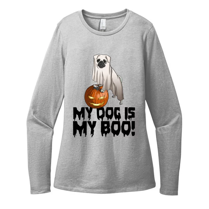 My Dog Is My Boo Halloween Day Scary Great Gift Womens CVC Long Sleeve Shirt