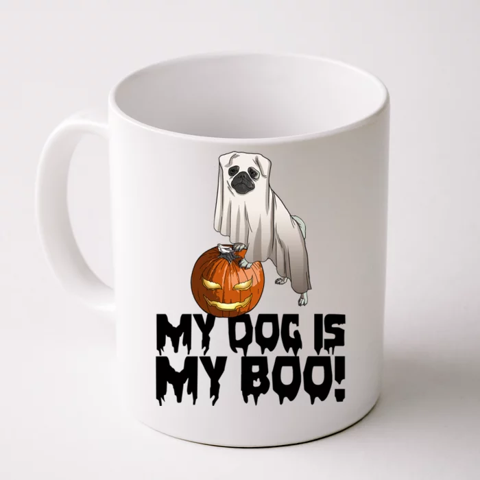 My Dog Is My Boo Halloween Day Scary Great Gift Front & Back Coffee Mug