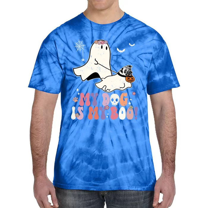 My Dog Is My Boo Pug Dog Pumpkin Funny Ghost Halloween Cute Gift Tie-Dye T-Shirt