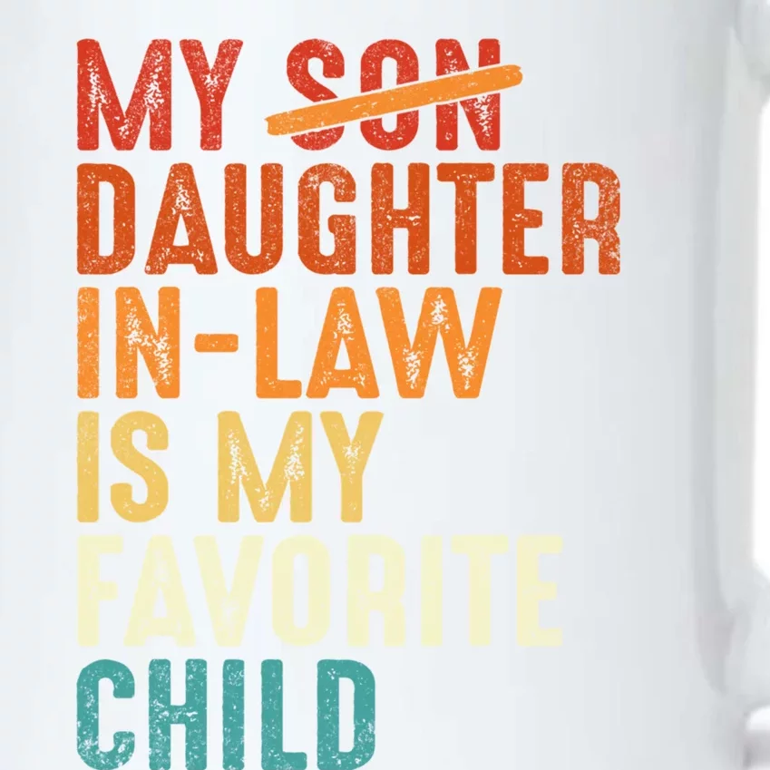 My Daughter In Law Is My Favorite Child Retro Fathers Day Black Color Changing Mug