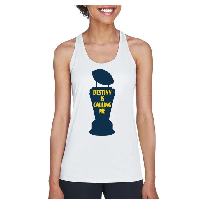 Michigan Destiny Is Calling Me Women's Racerback Tank