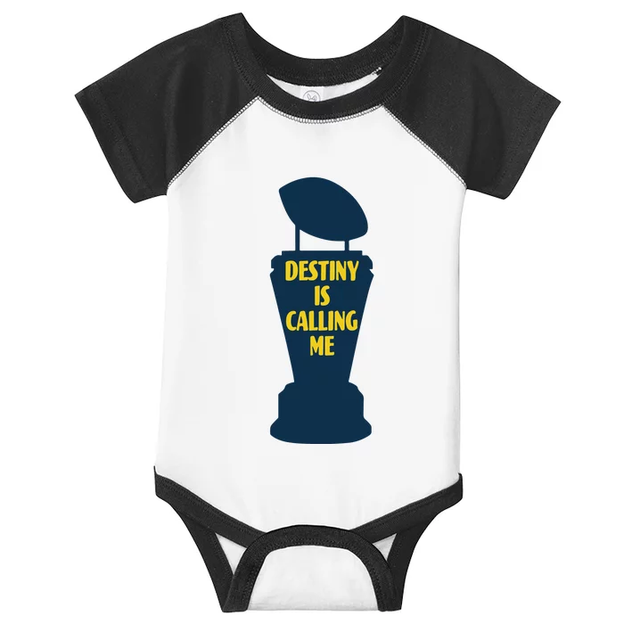 Michigan Destiny Is Calling Me Infant Baby Jersey Bodysuit