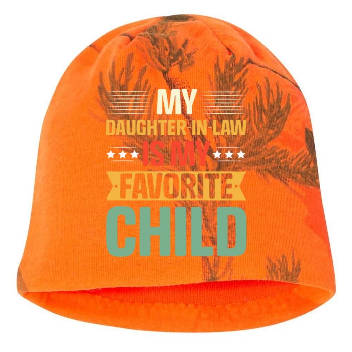 My Daughter In Law Is My Favorite Child Funny Family Humor Kati - Camo Knit Beanie