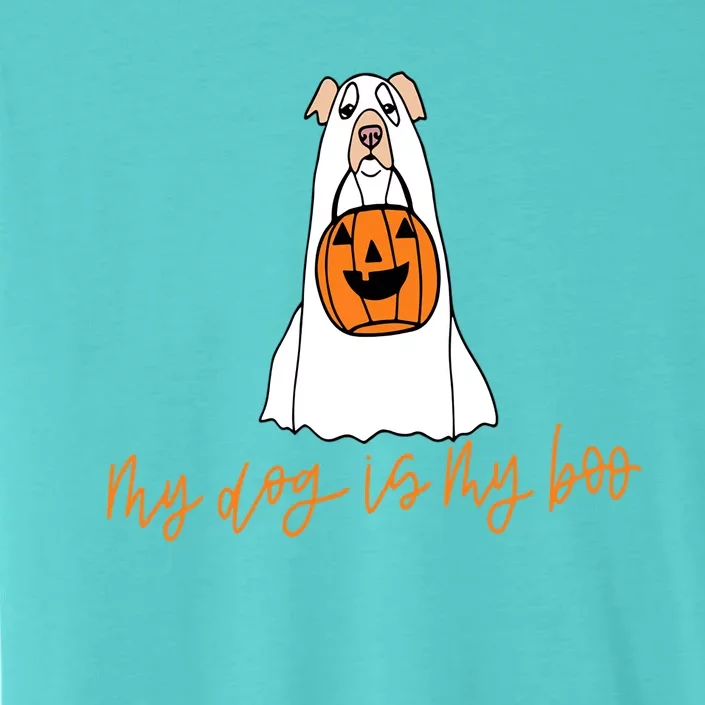 My Dog Is My Boo Ghost Halloween Dog Lover Gift ChromaSoft Performance T-Shirt