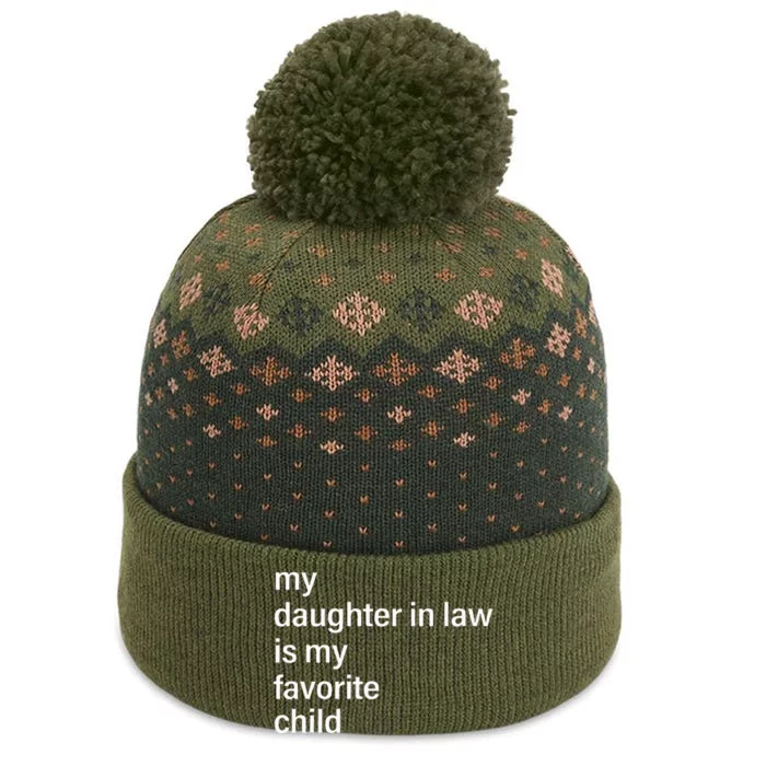 My Daughter In Law Is My Favorite Child FatherS Day In Law The Baniff Cuffed Pom Beanie