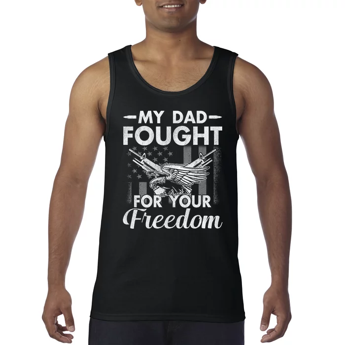 My Dad Is A Veteran Gift For Daughter And Son Tank Top