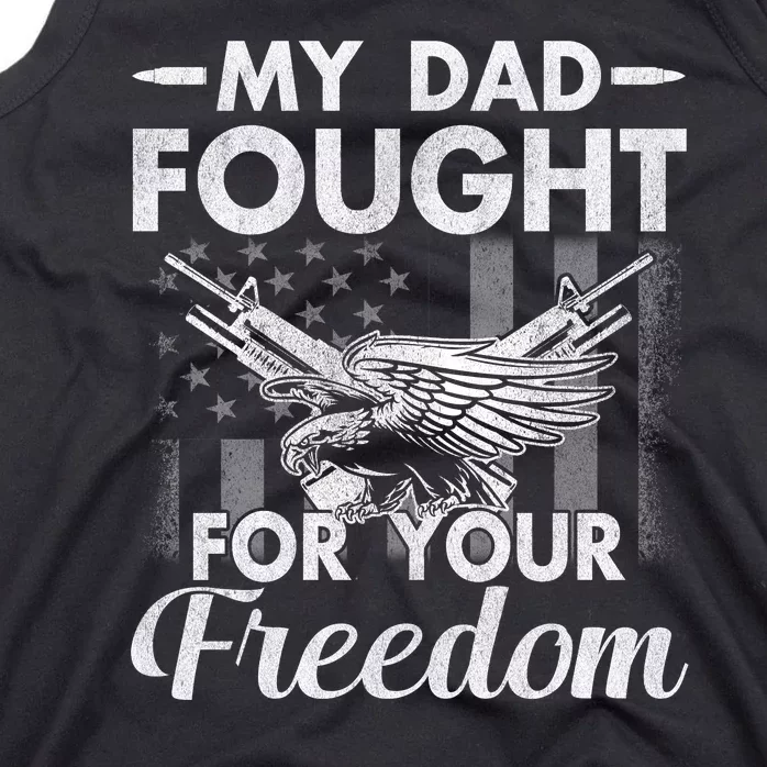 My Dad Is A Veteran Gift For Daughter And Son Tank Top